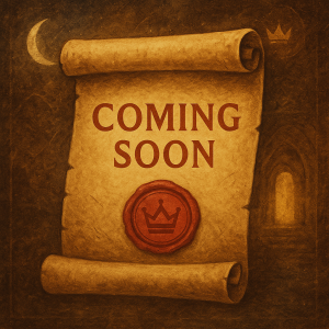 Dreamlike scroll with red seal and text “Coming Soon,” symbolizing biblical dream interpretation lessons and the invitation to sign up as a Scroll Reader.